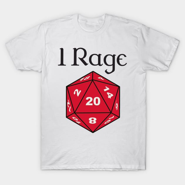 I Rage - Barbarian T-Shirt by DennisMcCarson